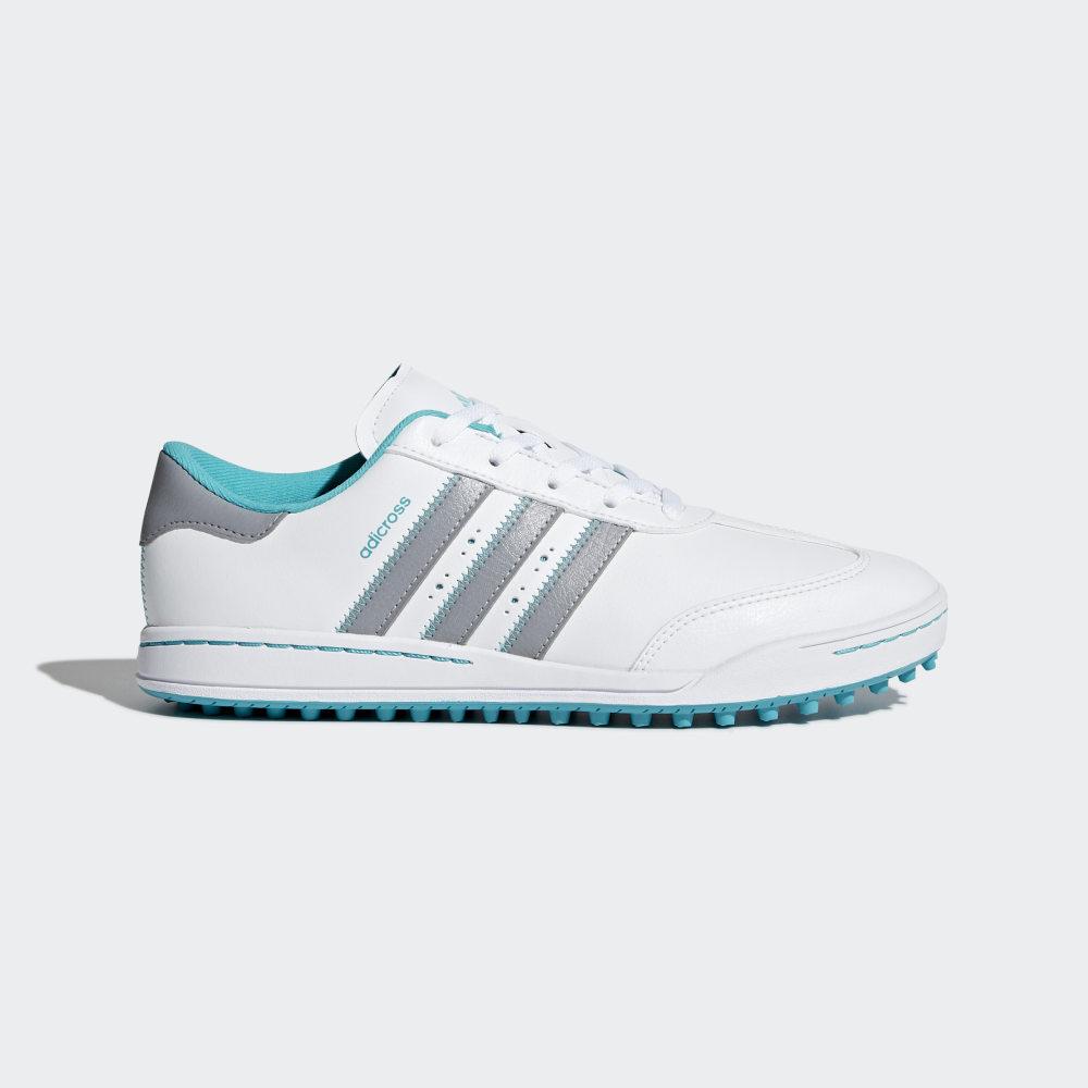 Adidas Boys' Adicross V Golf Shoes White/Grey/Blue Ireland F33531